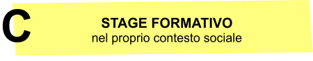 STAGE FORMATIVO nel proprio contesto sociale C